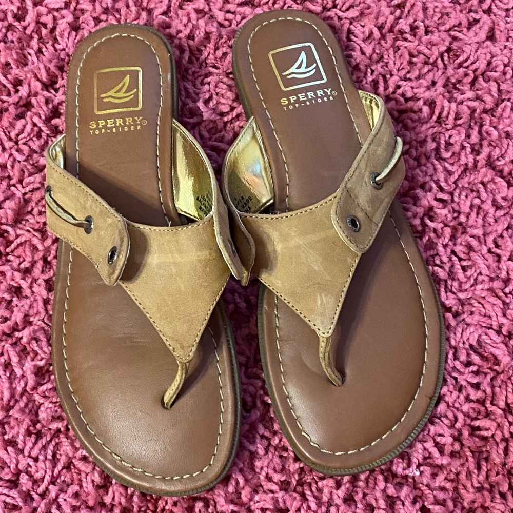 New Sperry Leather Sandals
